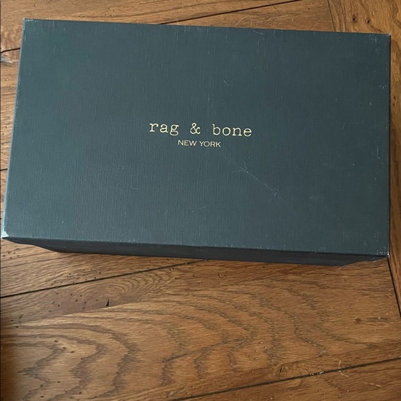 NWT $395 rag & bone | Calla | Suede Wedge Sandals in Black | Size 9.5 - Picture 9 of 11